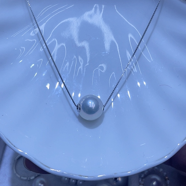 淡水珍珠颈饰银S925镶嵌