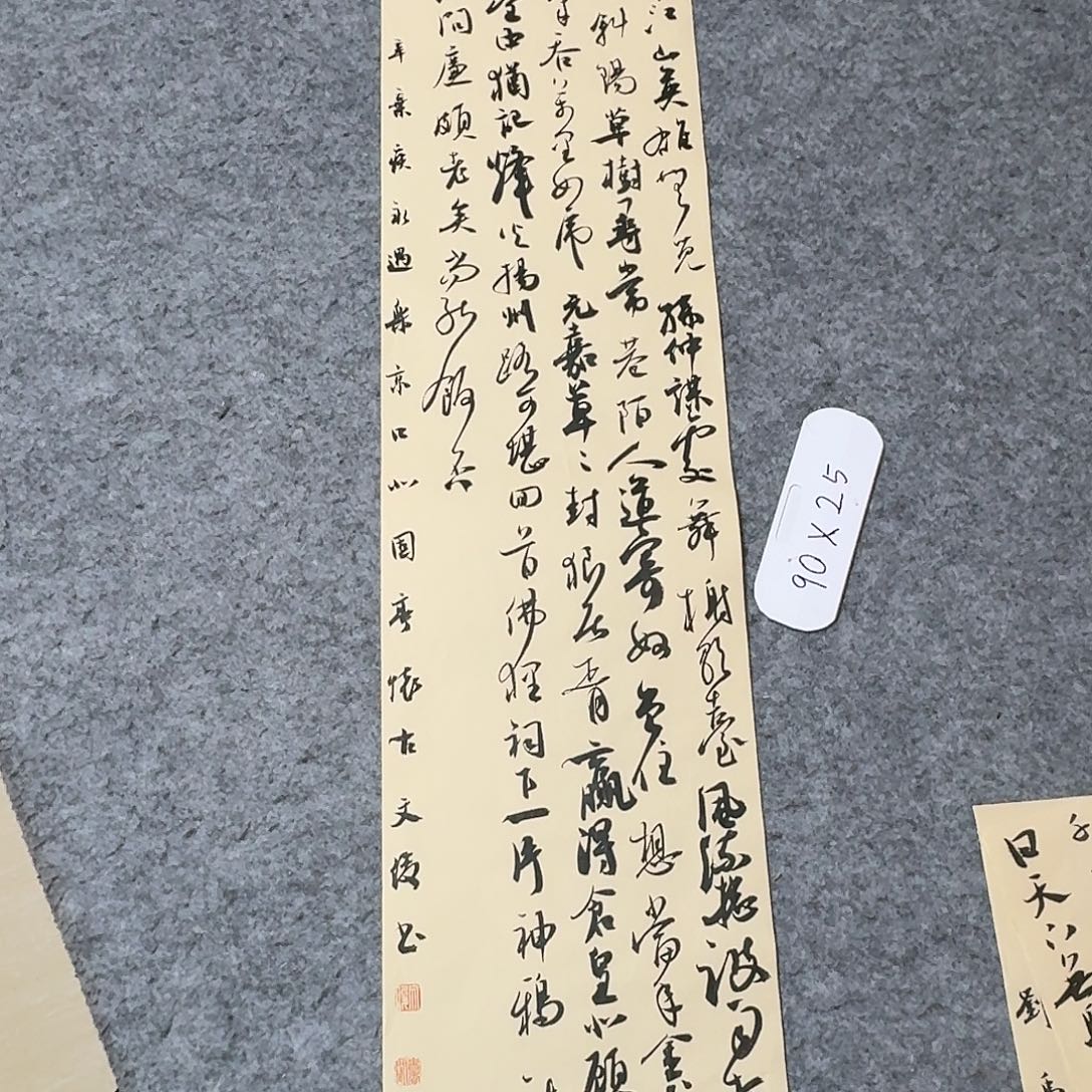 书法国展书家文俊90×25