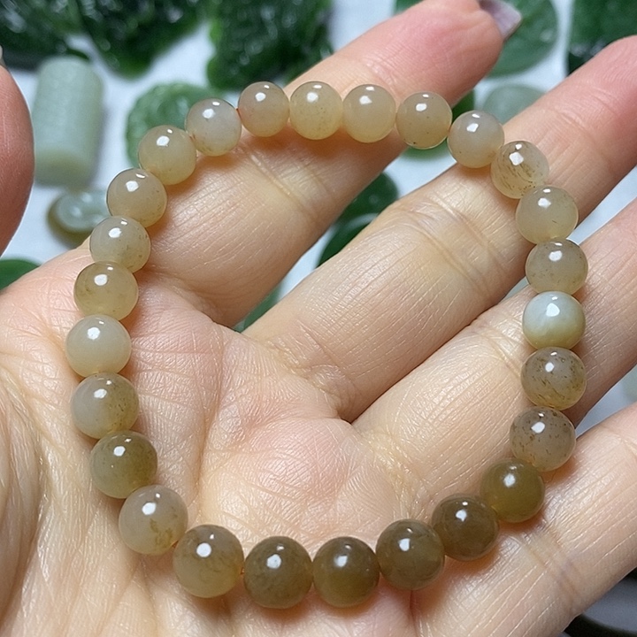 和田玉未镶嵌手链