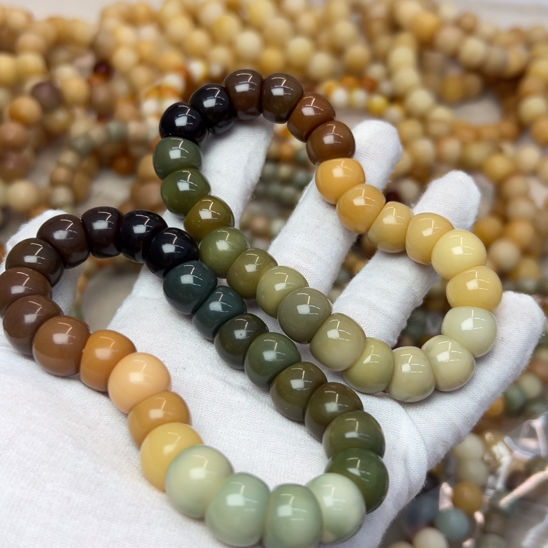 吊坠菩提根/象牙果13水磨渐变大肠