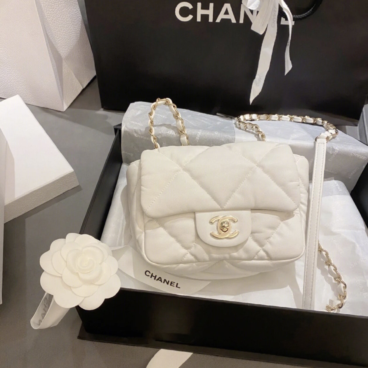 99新 Chanel/香奈儿 香奈儿白金方胖子 25090088-07
