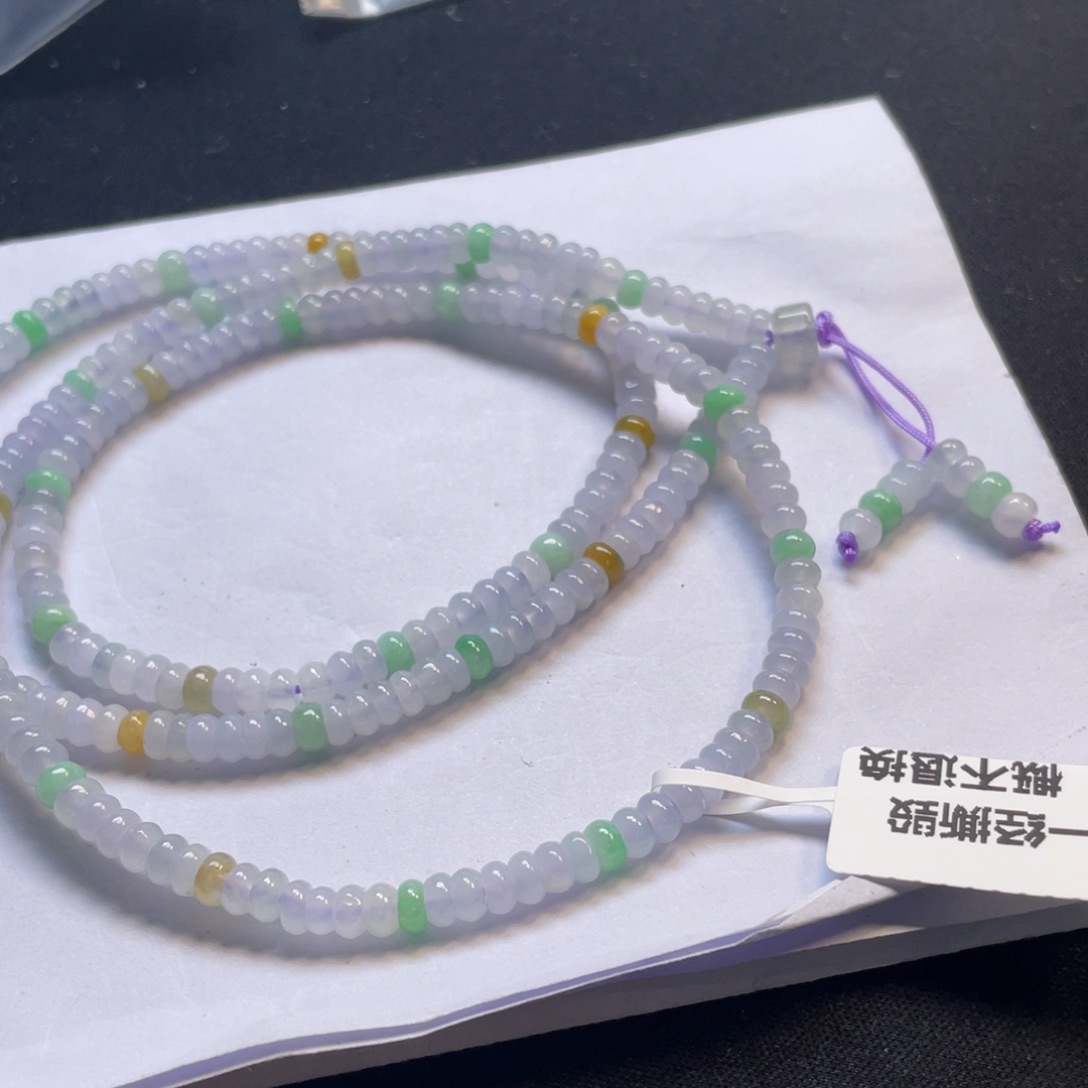 九***步翡翠未镶嵌手链翡翠项链