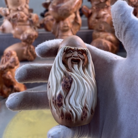 山***滩柏木（崖柏）崖柏工艺品手把