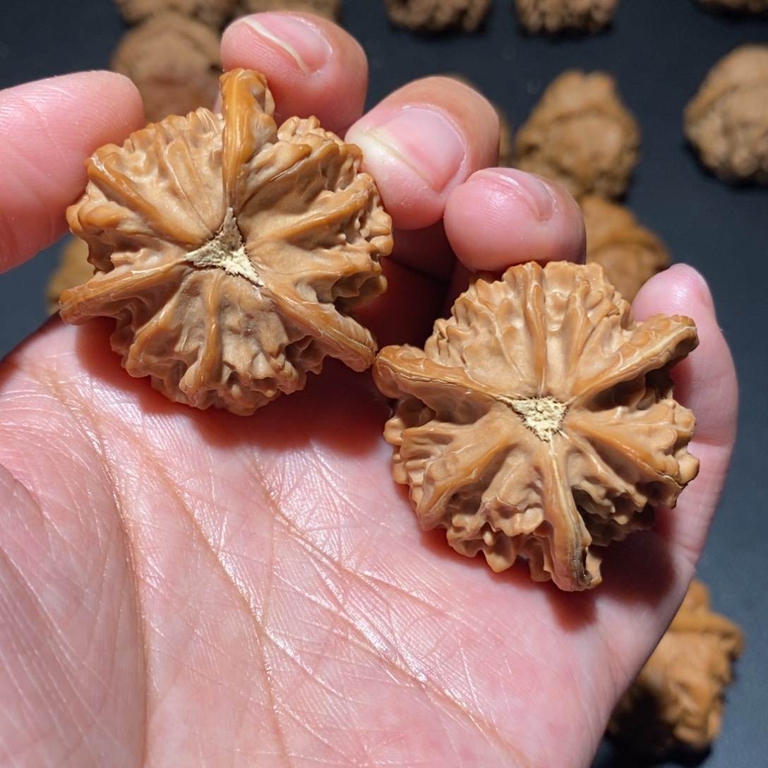 q***q文玩核桃把件三棱38