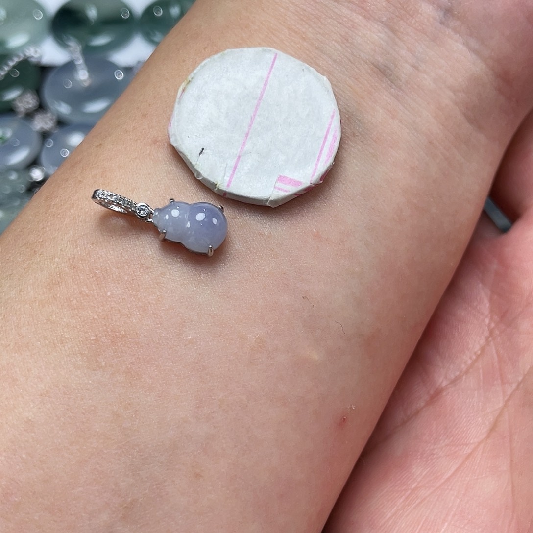 翡翠银S925镶嵌颈饰