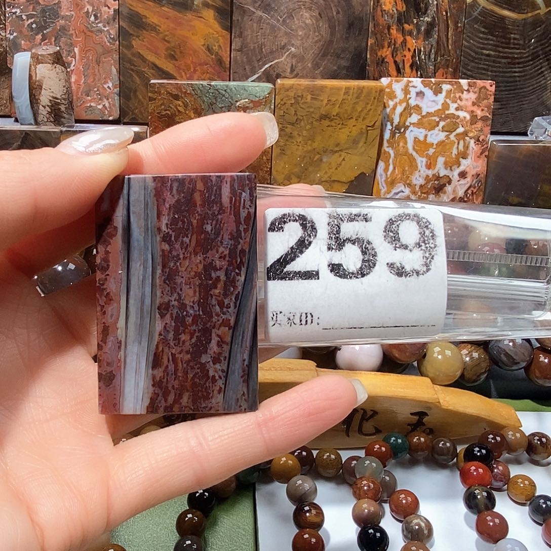 未镶嵌天然北票树化玉吊坠硅化玉