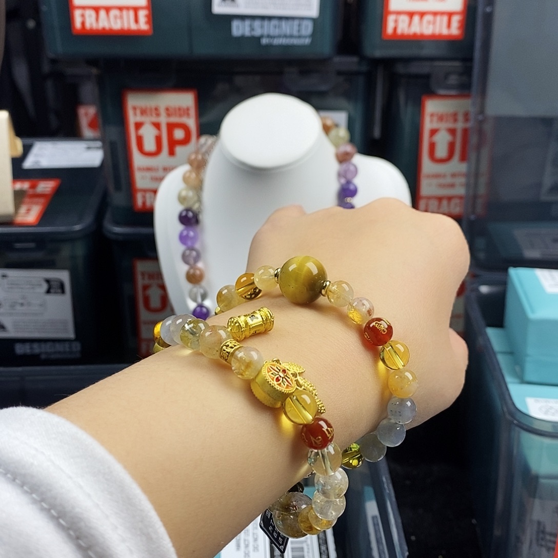 手链水晶银S925镶嵌