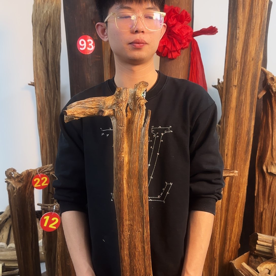 沉香摆件天然沉香原木摆件➕底座