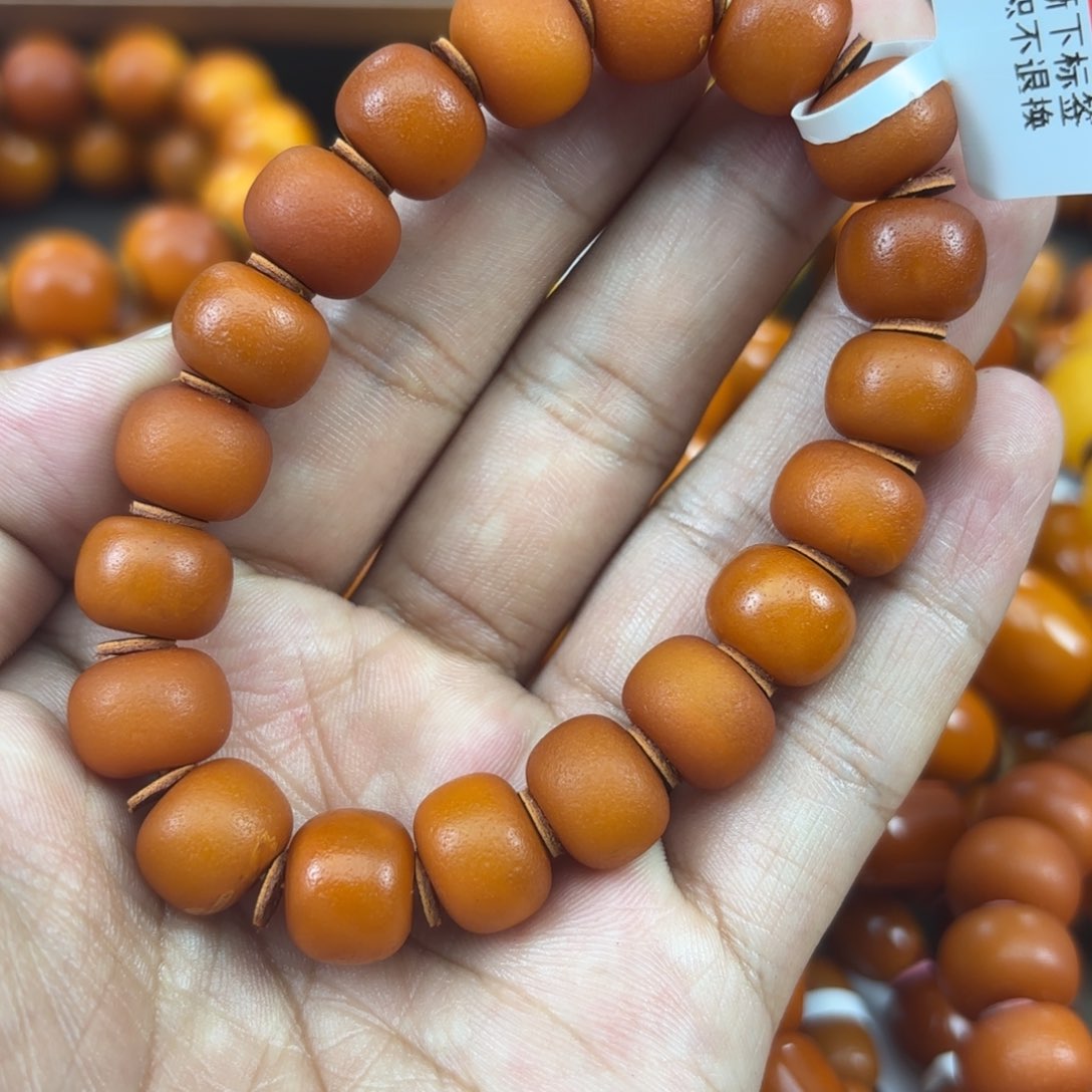 未镶嵌琥珀手链蜜蜡