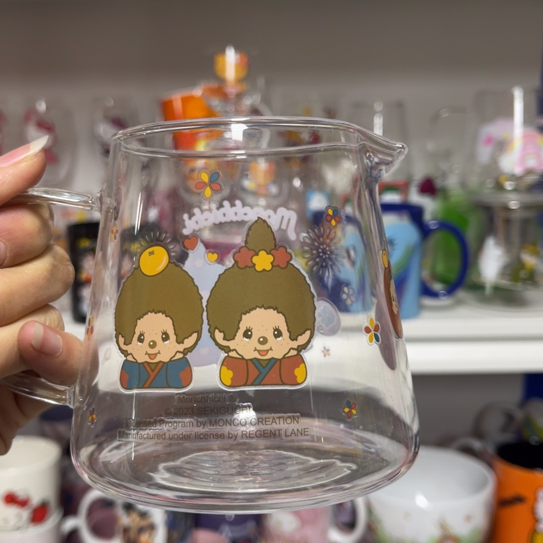 小***猪吸管款水晶玻璃蒙奇奇单壶