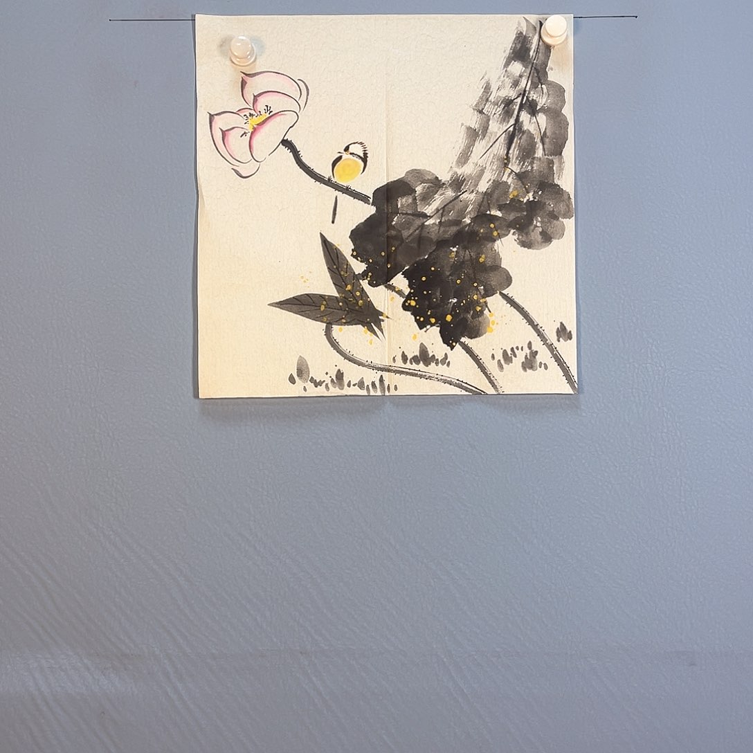 国画427 花红艳绿之美称的白