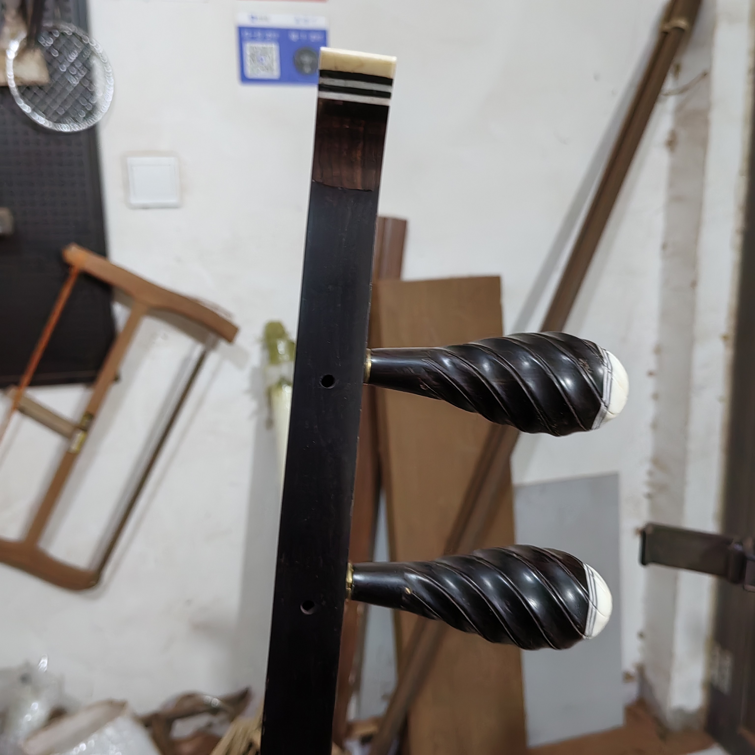 黑檀平头豫剧板胡