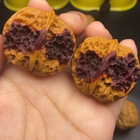 文玩核桃把件43尺元宝