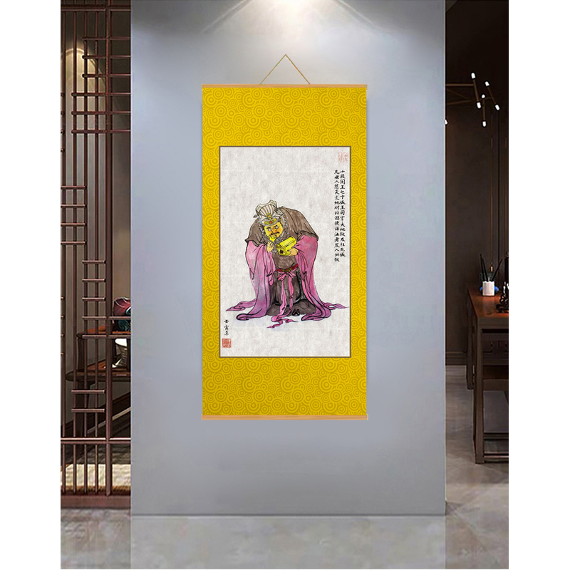 [356十殿下城王]60x120cm现代简约挂轴装饰画办公室家居装饰画