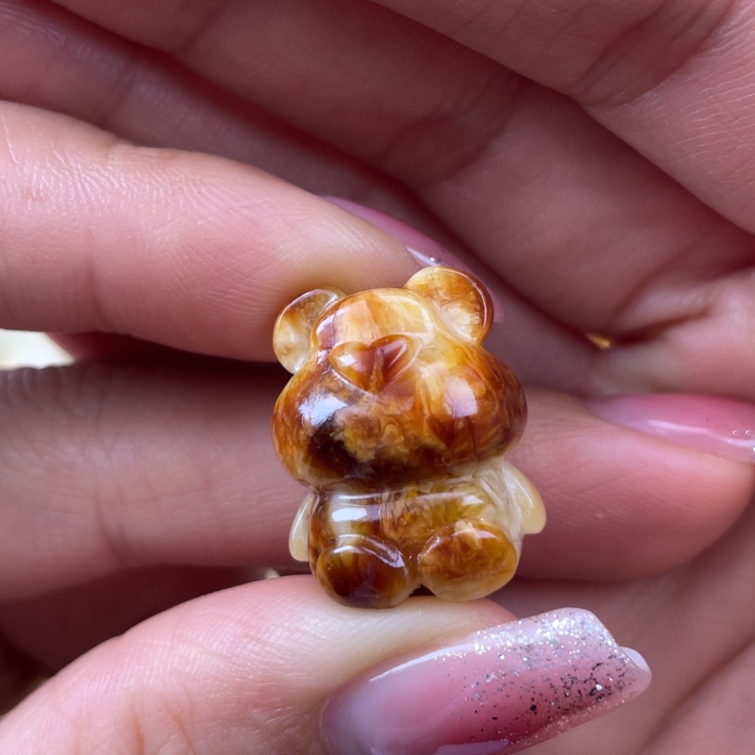 琥珀裸石未镶嵌蜜蜡