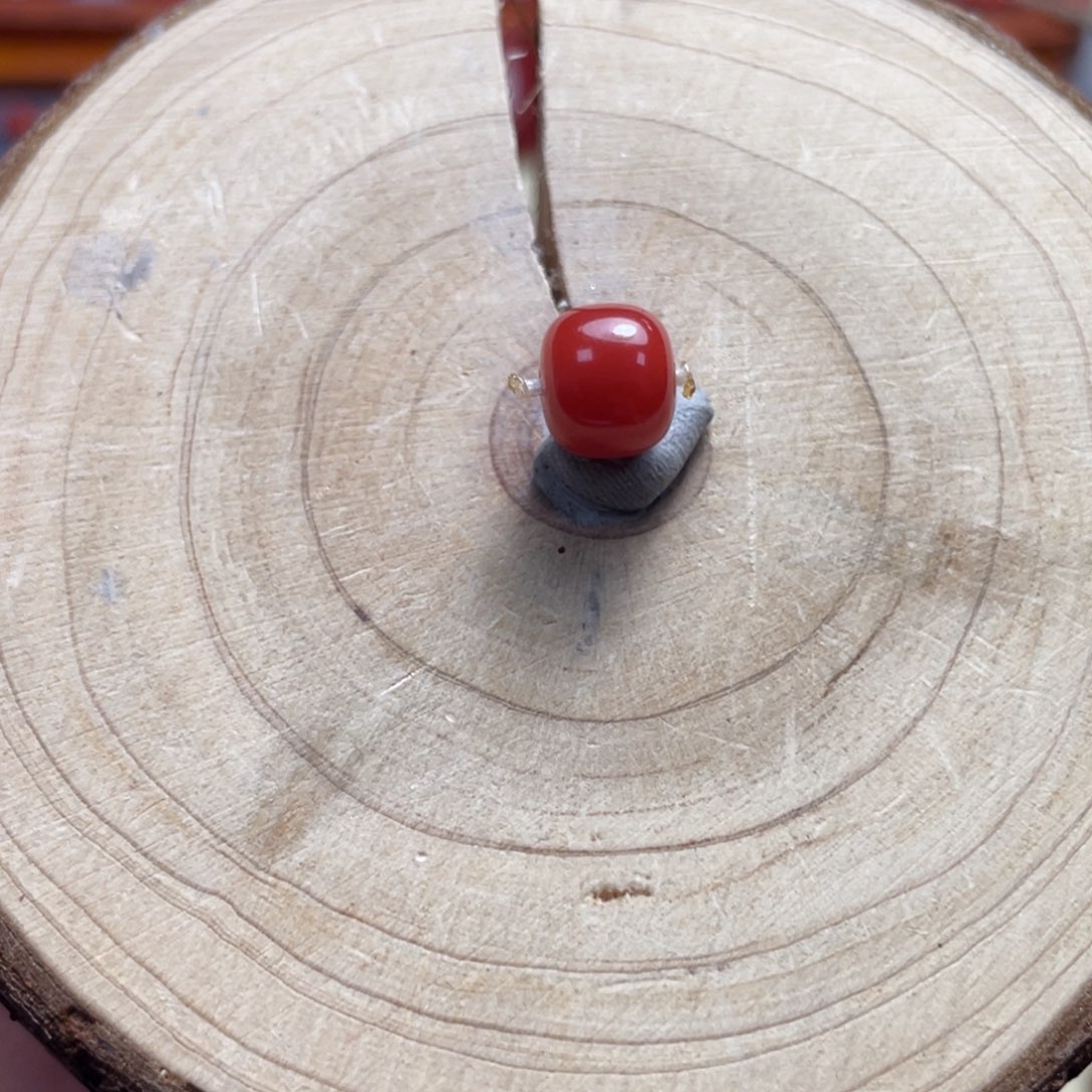 不***刃南红玛瑙未镶嵌8.7锦红老型