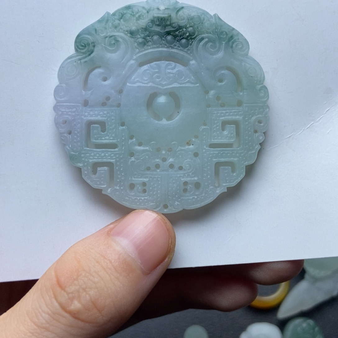 未镶嵌定制翡翠仿古扣