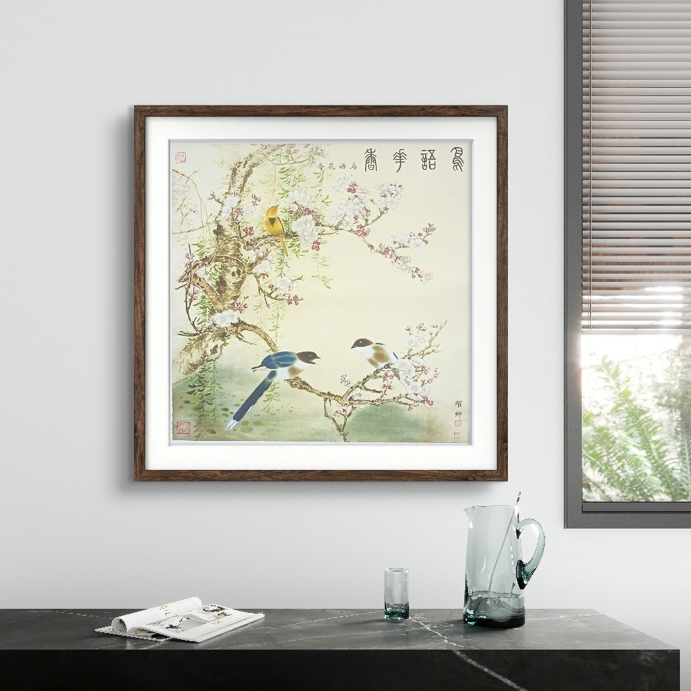 《鸟语花香》宣纸无框-葛