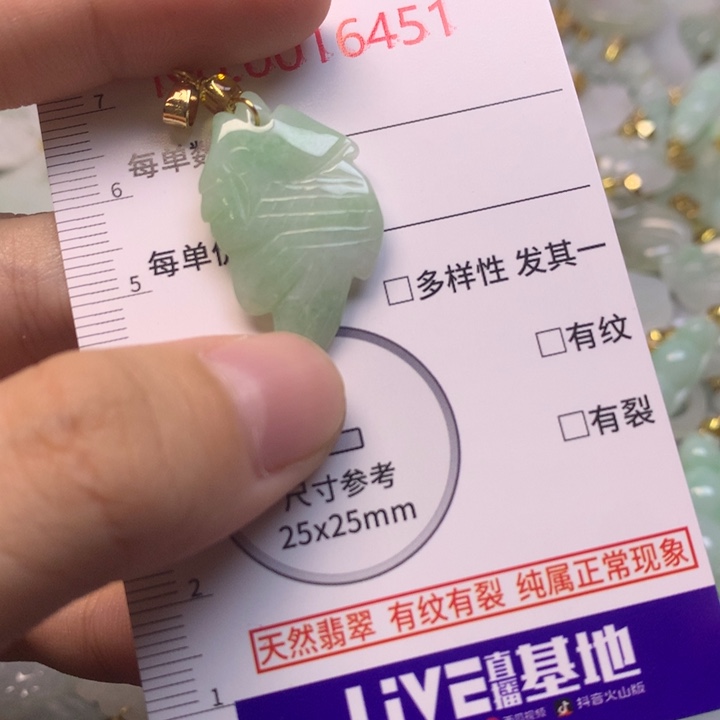 翡翠未镶嵌吊坠(不含链)