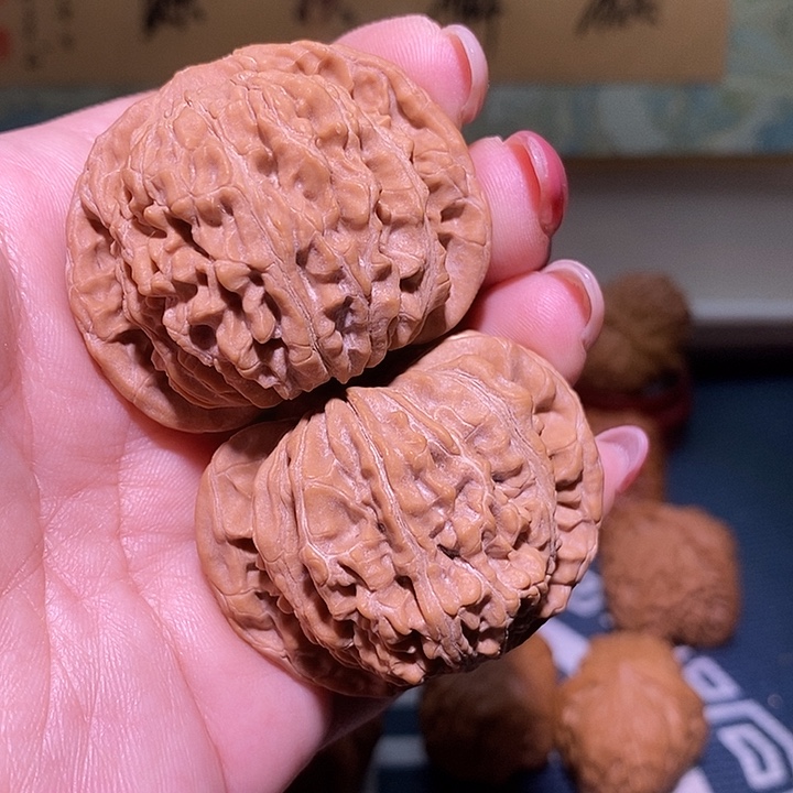 文玩核桃把件44蓟县磨盘楼