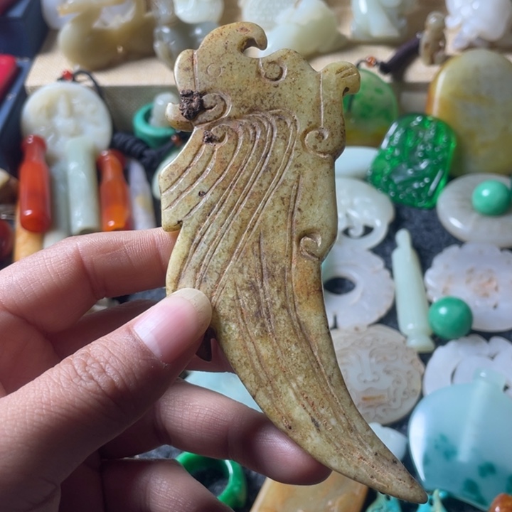 和田玉未镶嵌吊坠(不含链)