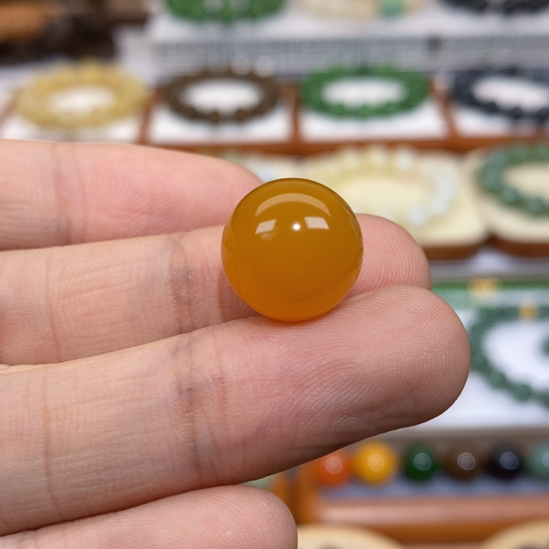 石英质玉珠子未镶嵌J**Y