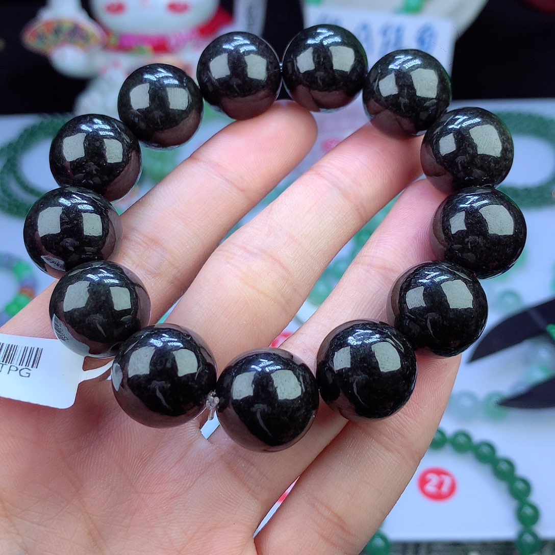 翡翠毛衣链未镶嵌