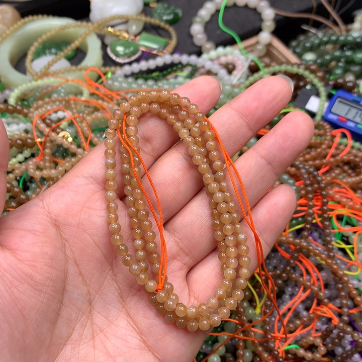 和田玉未镶嵌手链19