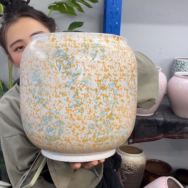 22×31 -粗陶花盆有孔-买买买