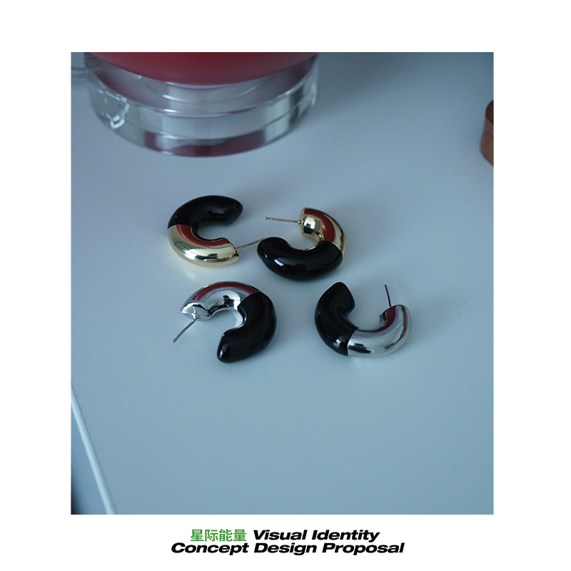 铜合金耳饰 星际能量-"希望之环"耳钉