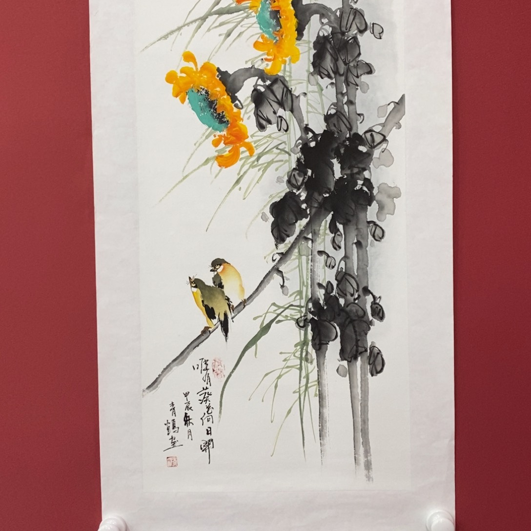 国画胡彬四尺四开真人真品