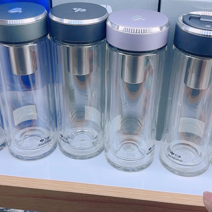 二***姐万象品牌双层玻璃杯V366RL-370紫