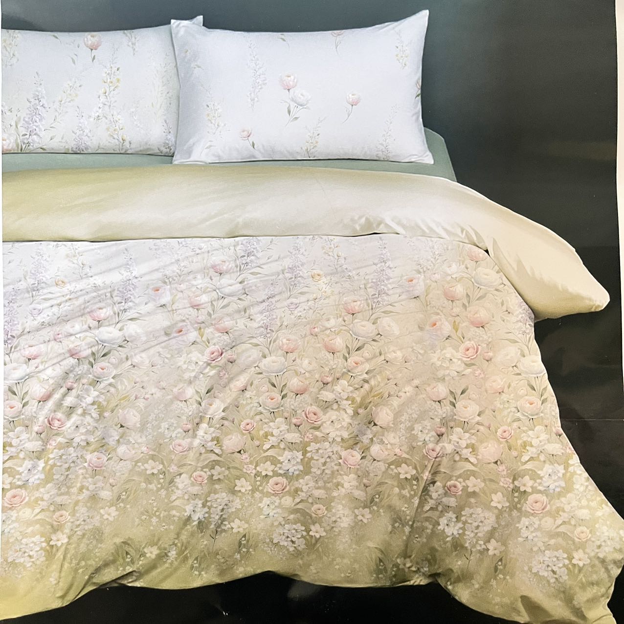 【真天丝】生机（绿）：轻奢高级感莱赛尔天丝裸睡四件套