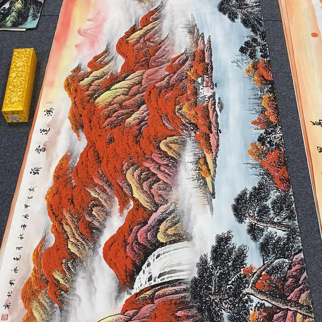 国画画画真的画画