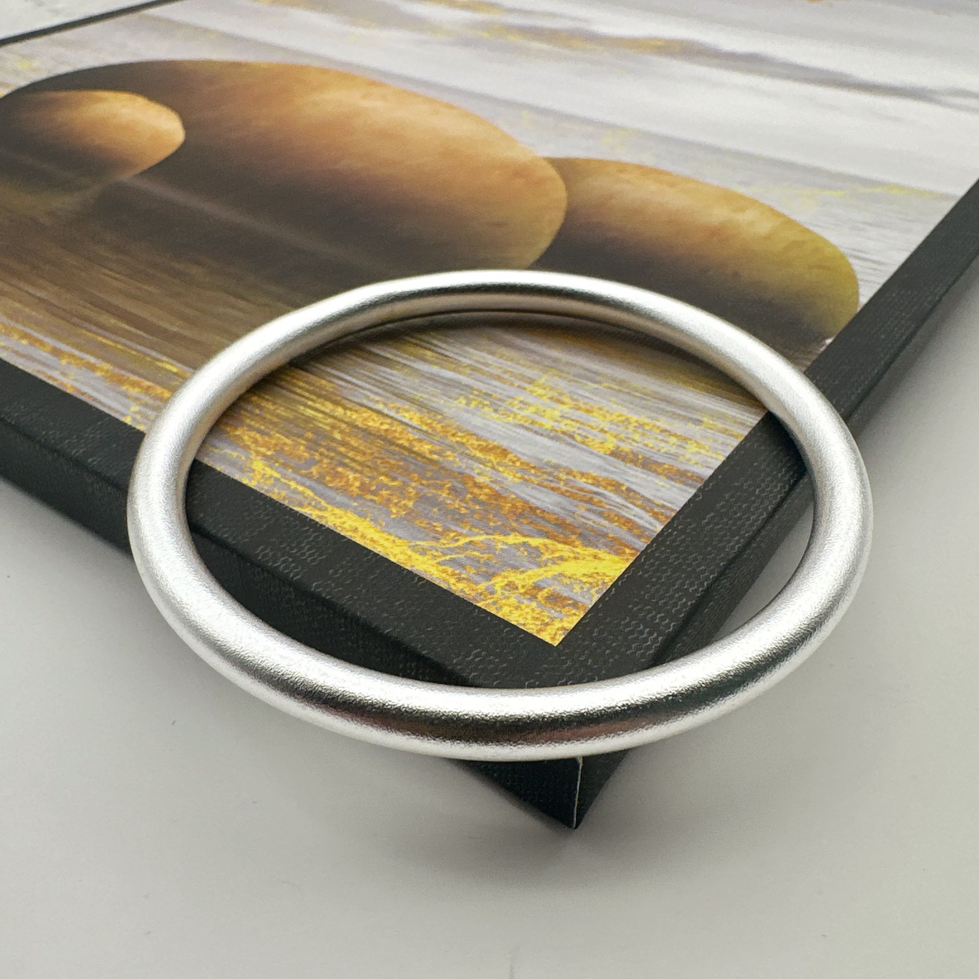 足银手镯 足银999.9手镯 2号闭口古法素圈