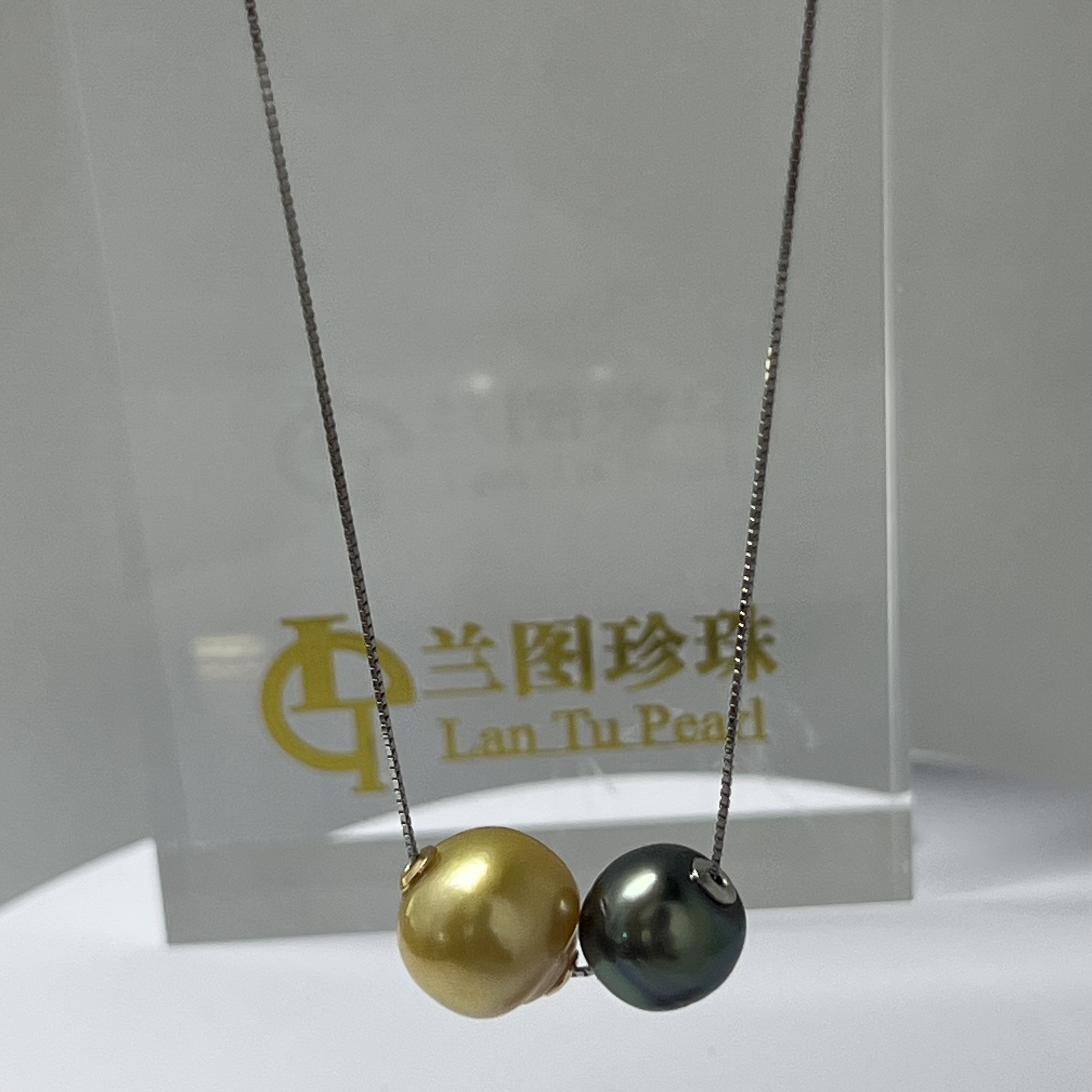 天然海水南洋金珠大溪地珍珠路路通项链10-13mm经典时尚百搭简约