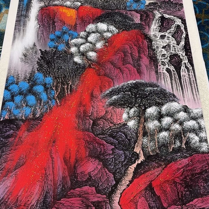 萍***子国画徐文清老师去伪存真原作