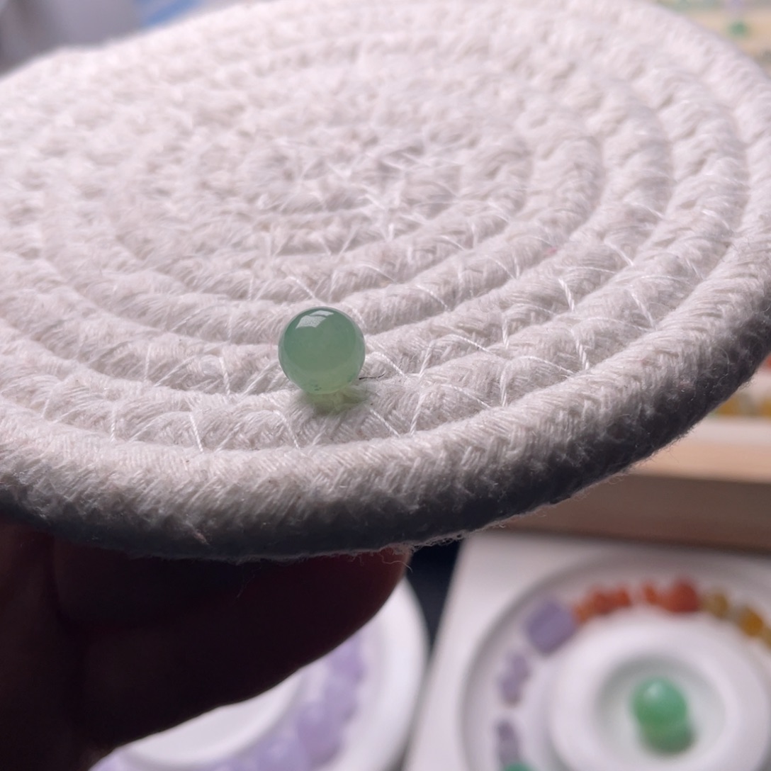 未镶嵌手链翡翠卡8绿珠