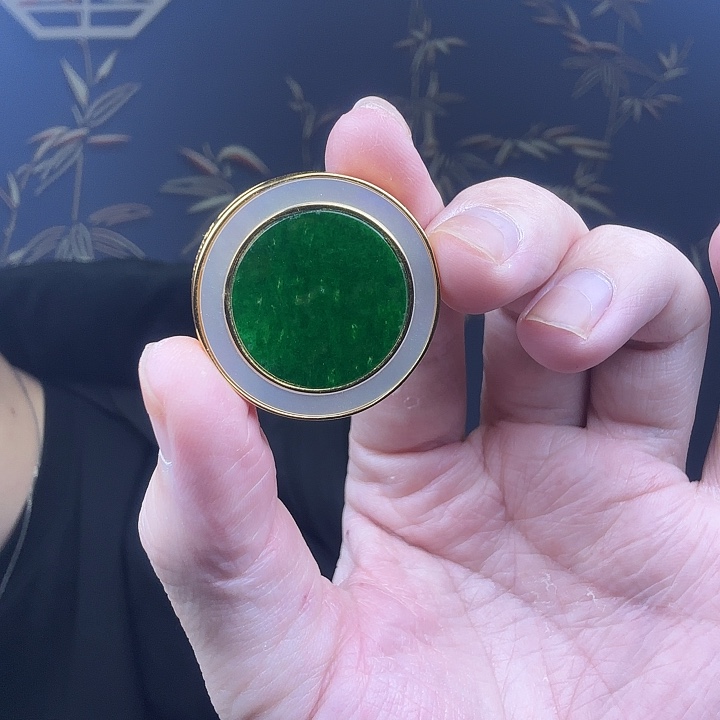 翡翠吊坠(不含链)银S925镶嵌特价 新年