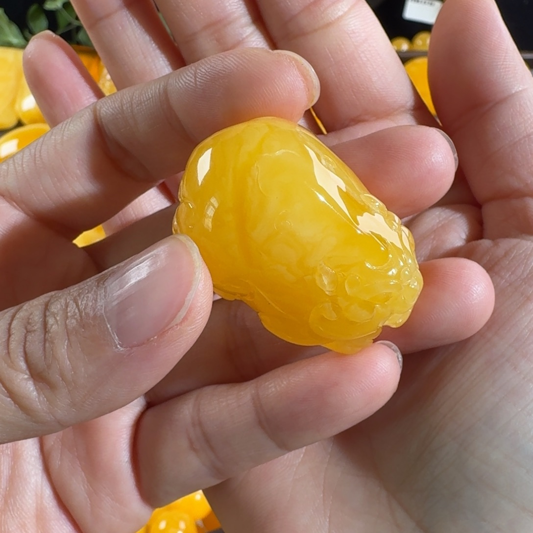 蜜蜡毛衣链未镶嵌