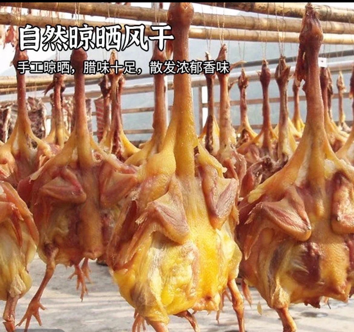 湖北特产自然晾晒风干鸡