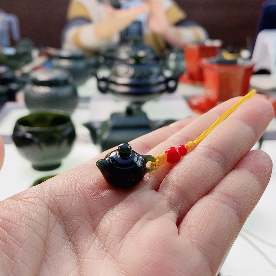 和田玉（青玉）把件未镶嵌