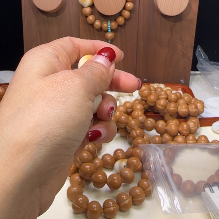 璟***吖青田石定制款手串18➕