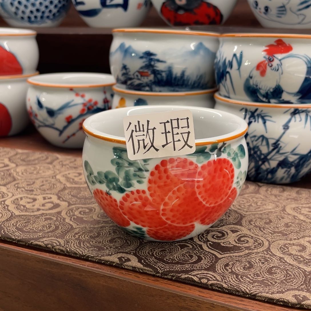 微瑕釉下彩纯手绘