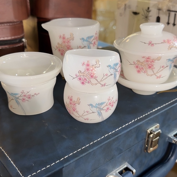 清货珐琅彩琉璃茶具现场