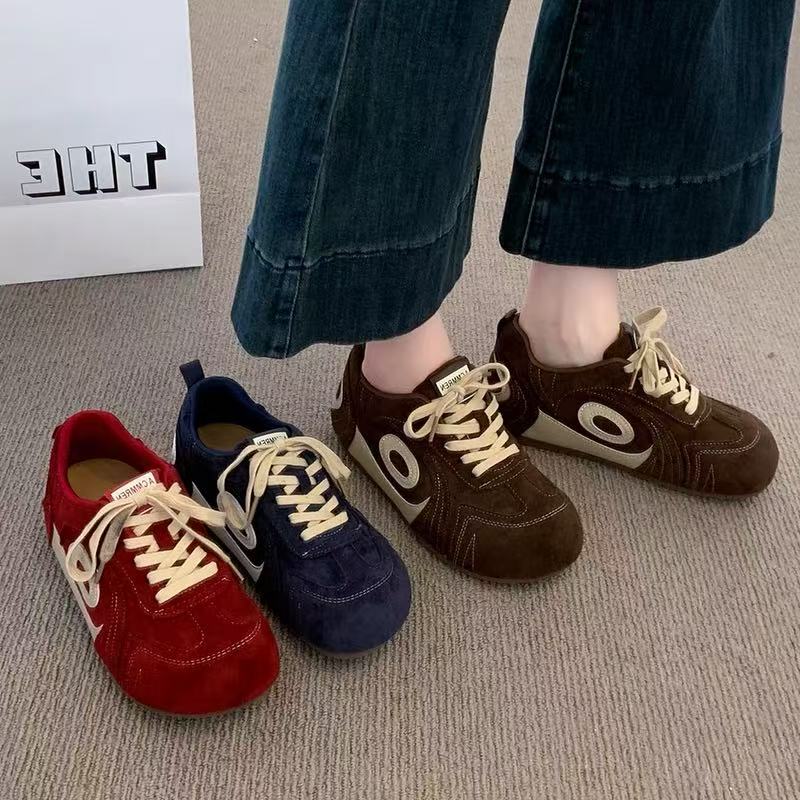 秋季新款休闲百搭轻便女ins透气运动德训鞋板鞋Y309