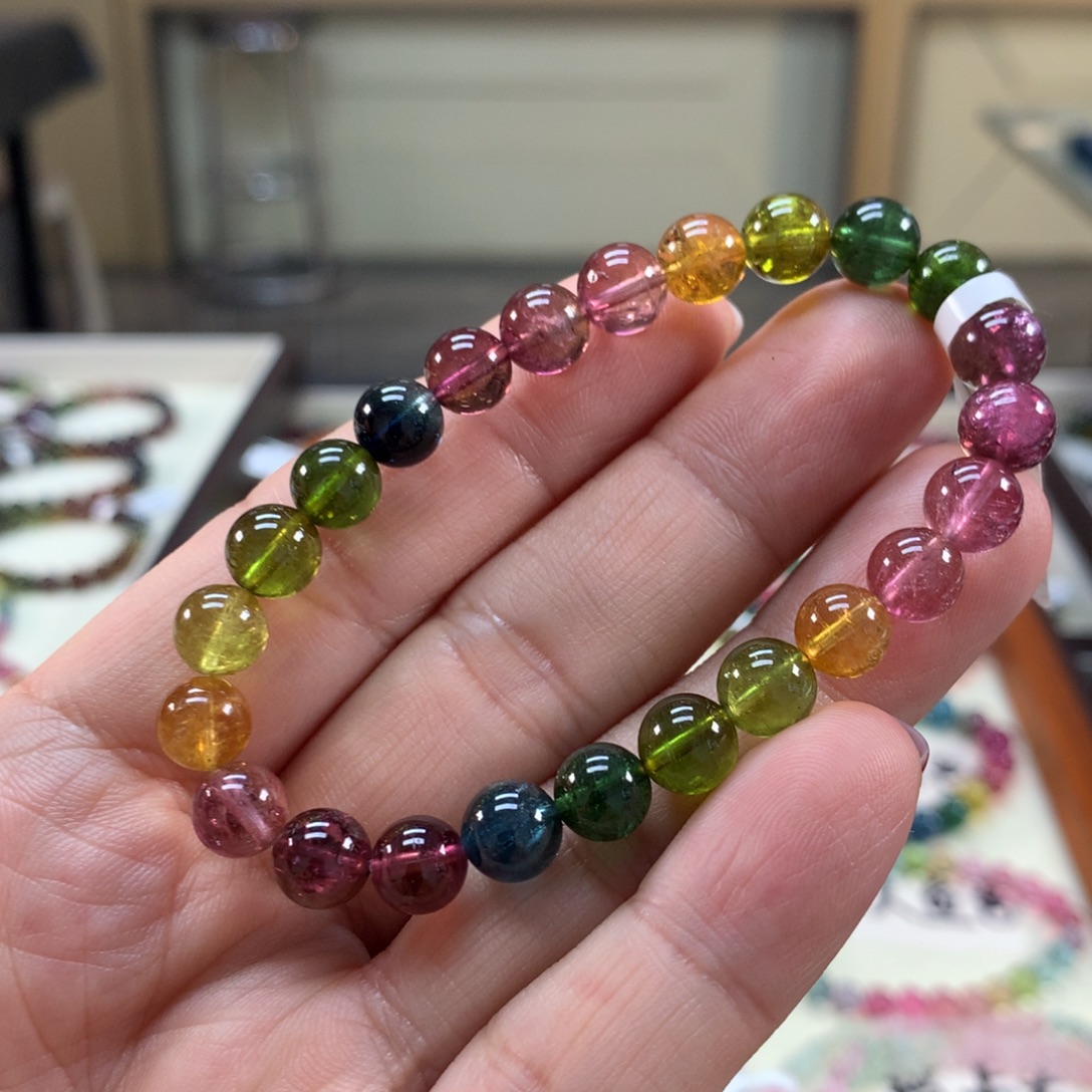 碧玺手链未镶嵌7.7左右