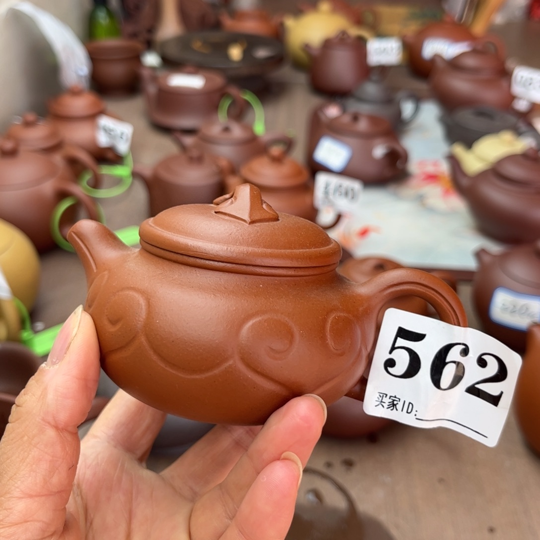紫砂茶壶小红泥瑕疵130cc