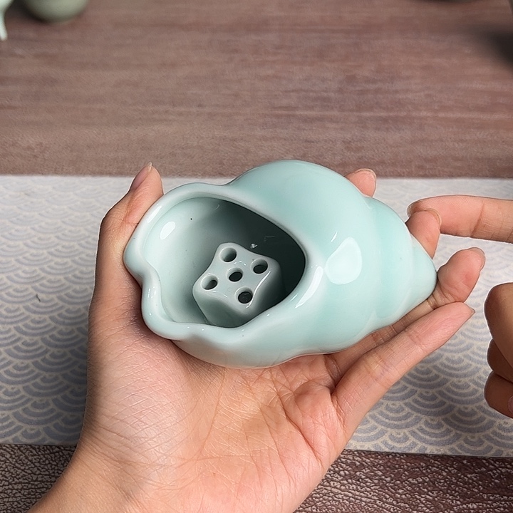 龙泉云间青瓷小米茶器