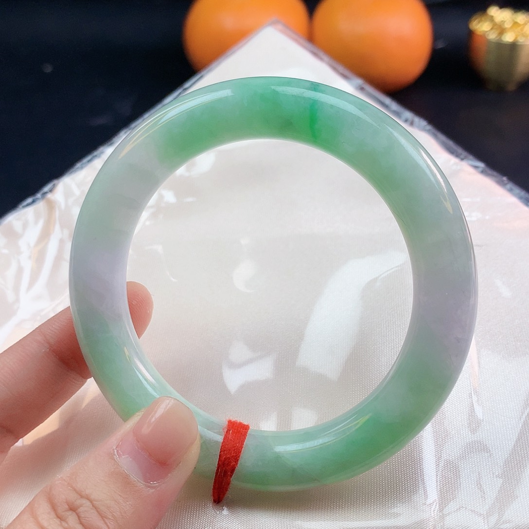 翡翠手镯未镶嵌57圈圆2113